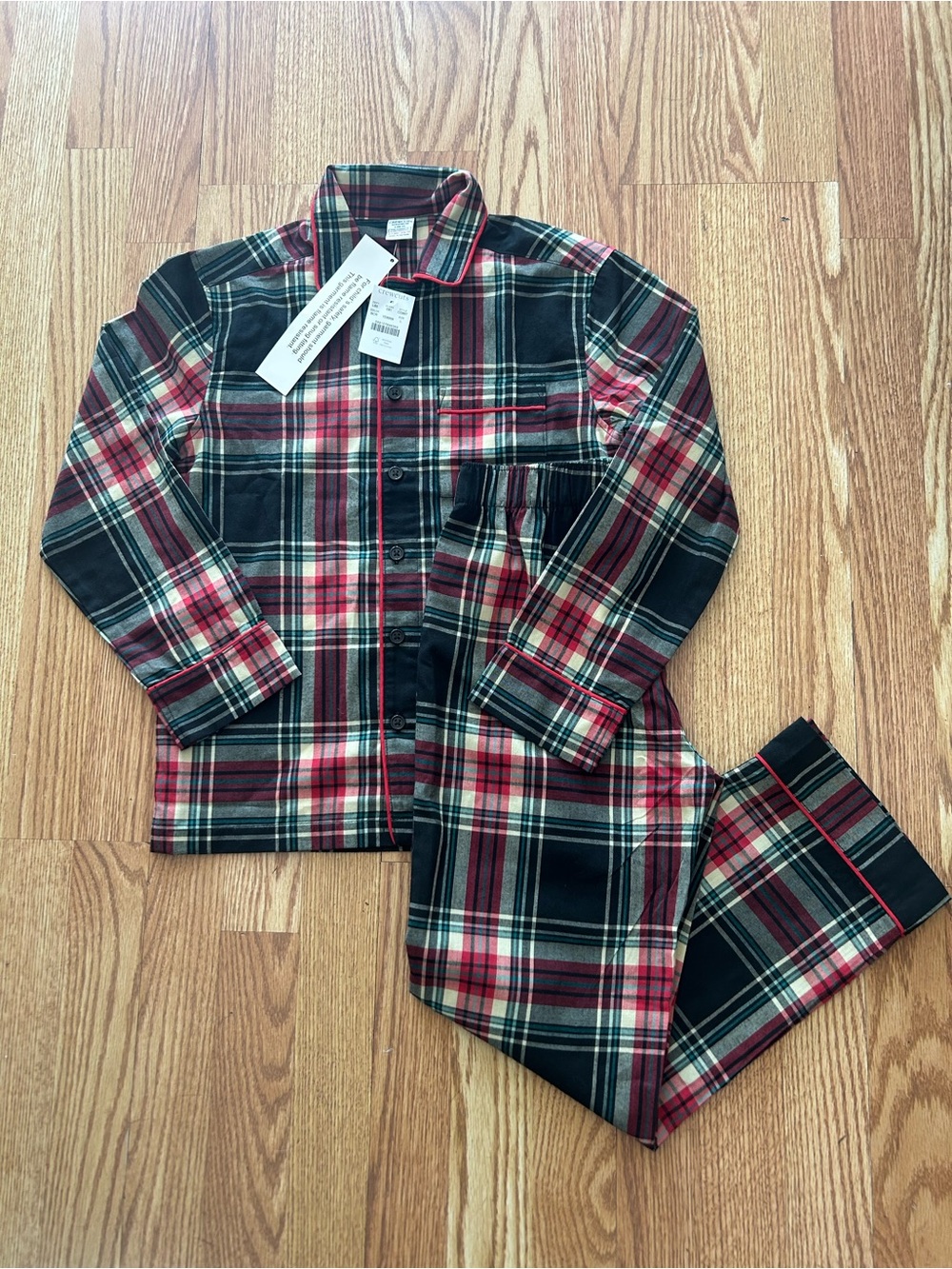 Crewcuts Boys Plaid Pajama Set NWT Size 10/11